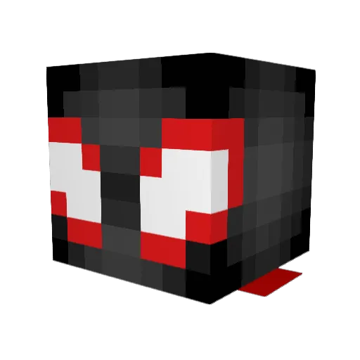 Endseye Minecraft avatar head, 3D render