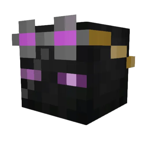 Endtice Minecraft avatar head, 3D render