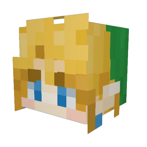 EndureYT Minecraft avatar head, 3D render