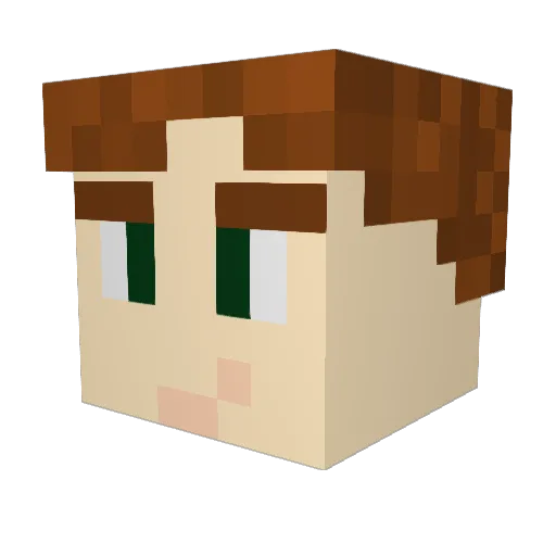 EnduroXC Minecraft avatar head, 3D render
