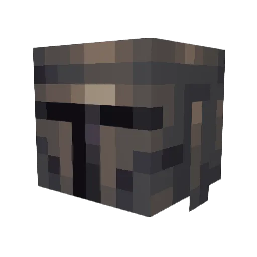 Endversed Minecraft avatar head, 3D render