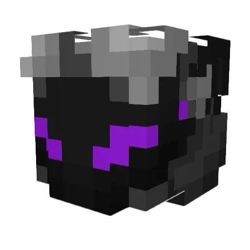 EndyFox Minecraft avatar head, 3D render