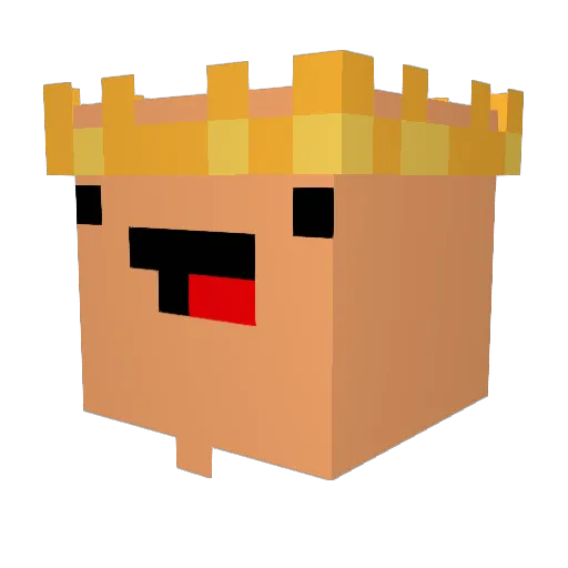 Endygamer123 Minecraft avatar head, 3D render