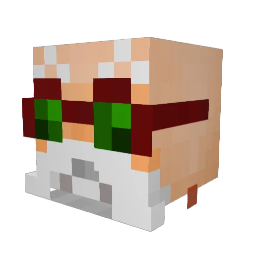 EneTzz Minecraft avatar head, 3D render
