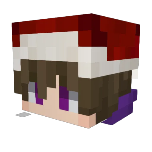 Enejosej Minecraft avatar head, 3D render