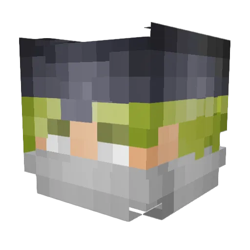 Enekauu Minecraft avatar head, 3D render