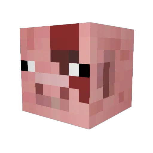 EnekoSA Minecraft avatar head, 3D render