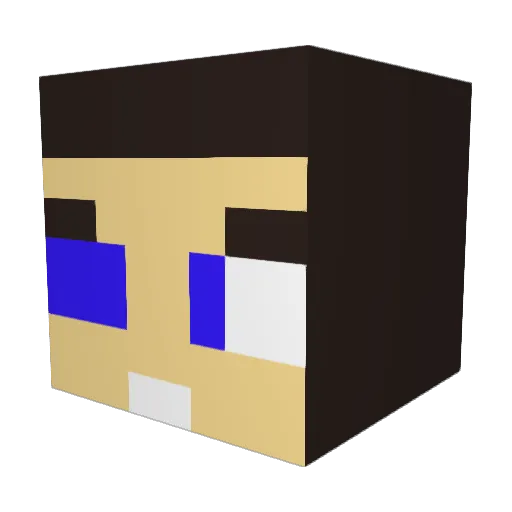 EnekoYT Minecraft avatar head, 3D render
