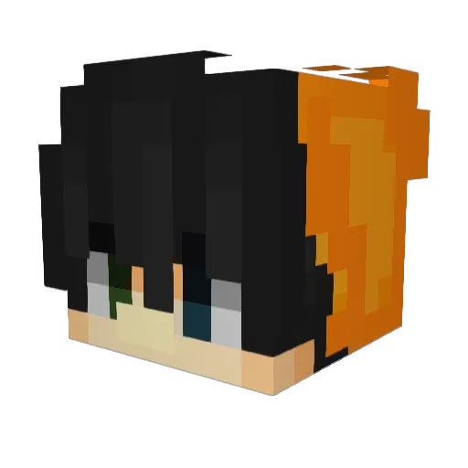 Enemmettguy Minecraft avatar head, 3D render