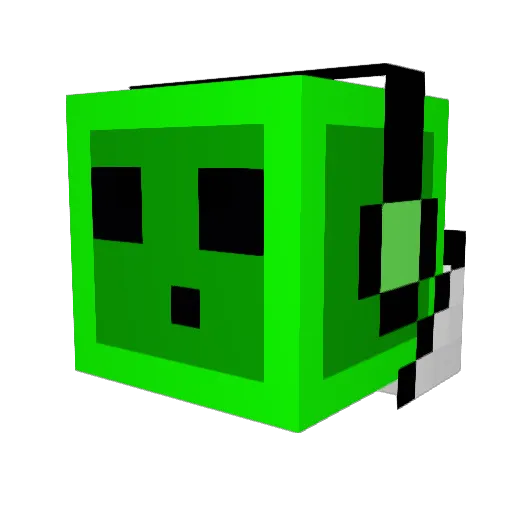 Ener111 Minecraft avatar head, 3D render