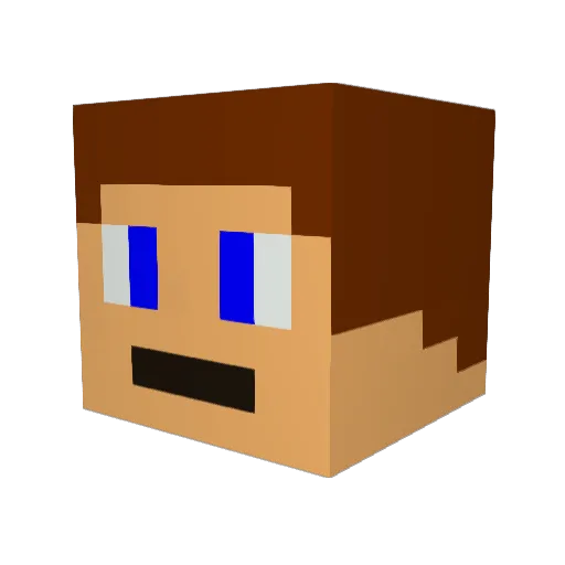 EnergY54 Minecraft avatar head, 3D render