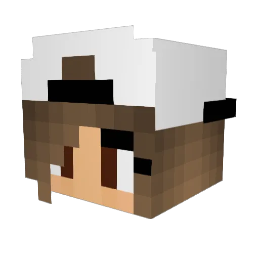 Energetic_mouse Minecraft avatar head, 3D render