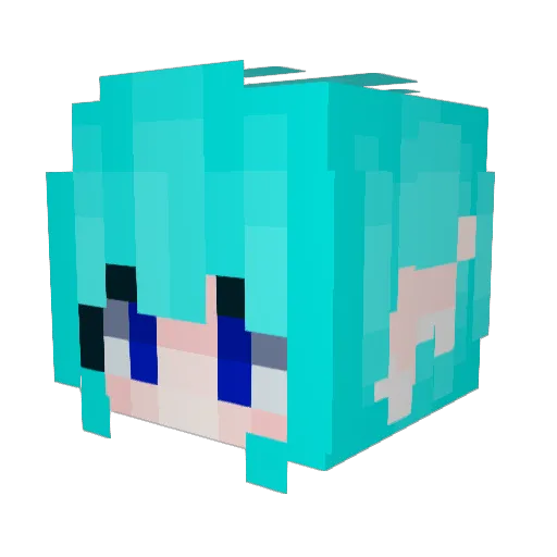 Energie22 Minecraft avatar head, 3D render
