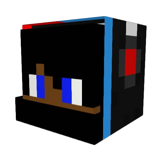 Energy807 Minecraft avatar head, 3D render