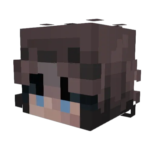 EnergyAdict Minecraft avatar head, 3D render