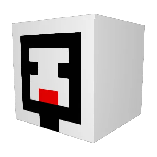 EnergyDuck Minecraft avatar head, 3D render