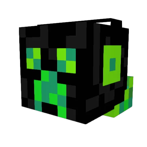 EnergyEco2023 Minecraft avatar head, 3D render