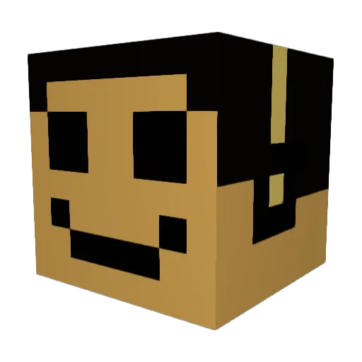 EnergyGT Minecraft avatar head, 3D render