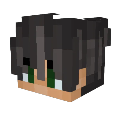 EnergyLandia Minecraft avatar head, 3D render
