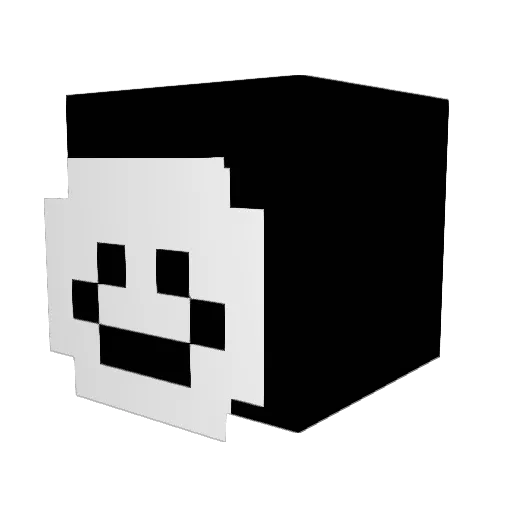 EnergyP Minecraft avatar head, 3D render