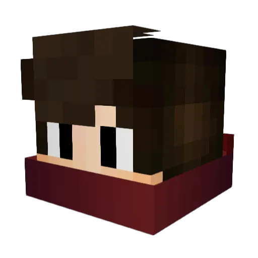 EnergyRemix Minecraft avatar head, 3D render