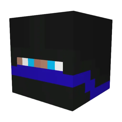 EneriNeon Minecraft avatar head, 3D render