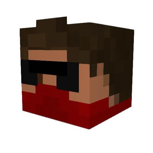 Enervater Minecraft avatar head, 3D render