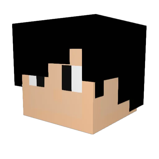 EnesCelenKK Minecraft avatar head, 3D render