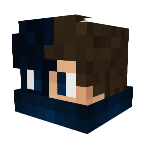 EnesKaraca Minecraft avatar head, 3D render