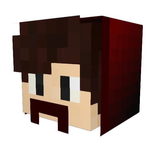 Enes_Noob Minecraft avatar head, 3D render