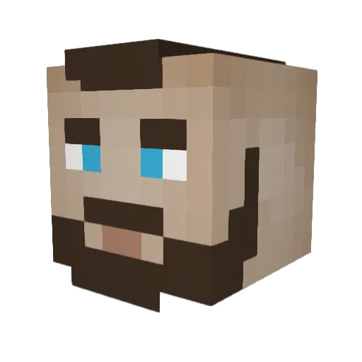 Enesabi55 Minecraft avatar head, 3D render