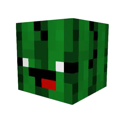 Enetredrox Minecraft avatar head, 3D render