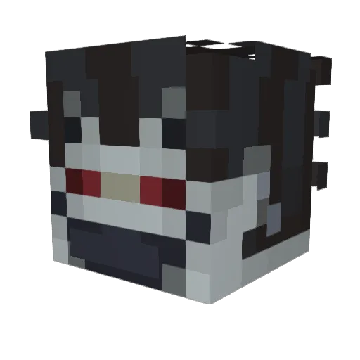 EnfantOngle Minecraft avatar head, 3D render