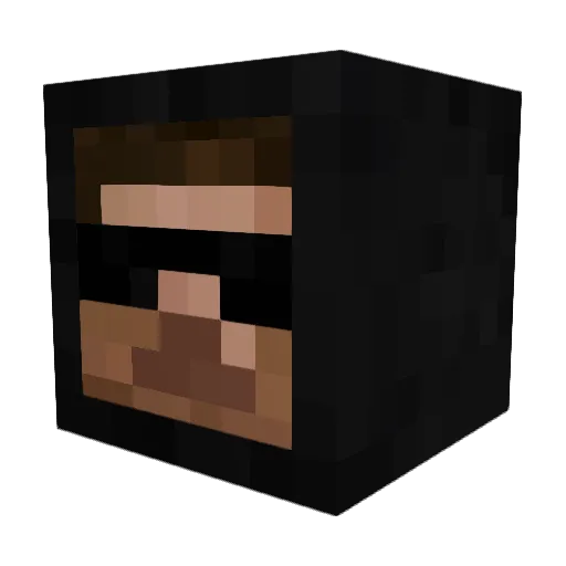 Enfrey Minecraft avatar head, 3D render