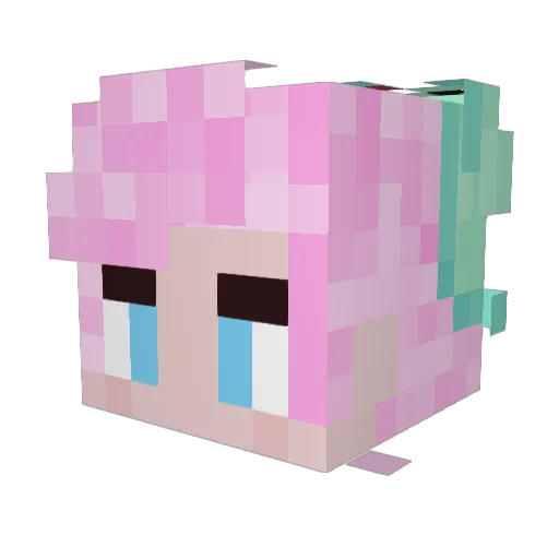 Enfyys Minecraft avatar head, 3D render