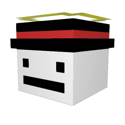 EngeLLL Minecraft avatar head, 3D render