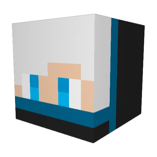 EngeMorrog Minecraft avatar head, 3D render