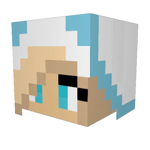 Engel360 Minecraft avatar head, 3D render
