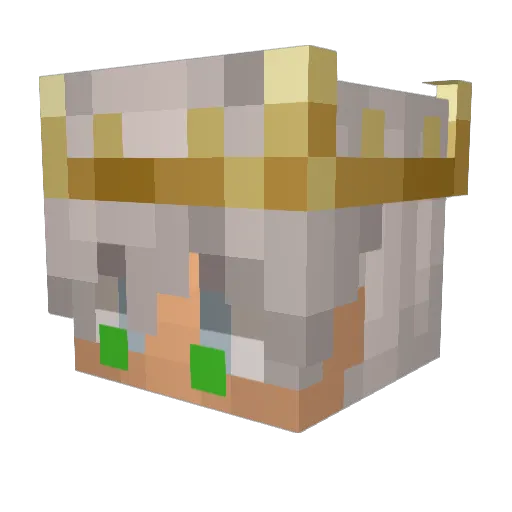EngelDG Minecraft avatar head, 3D render