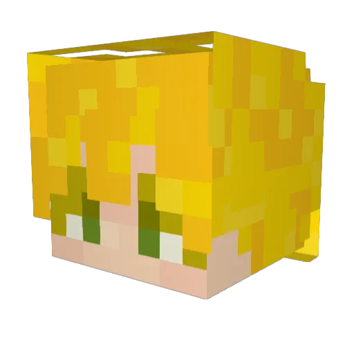 Engelhome Minecraft avatar head, 3D render