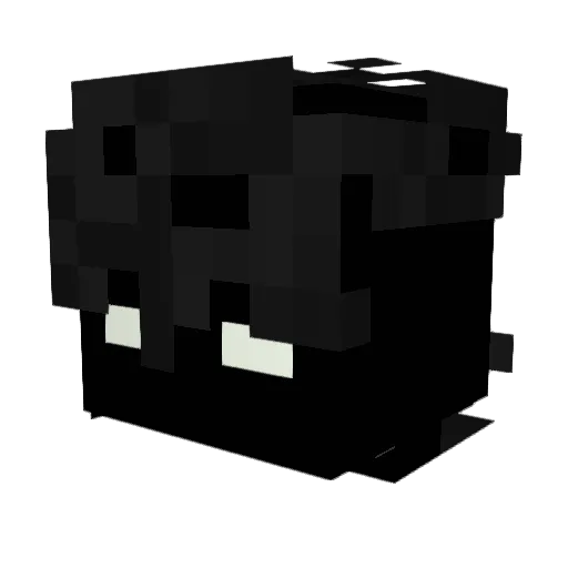 Engeloo Minecraft avatar head, 3D render