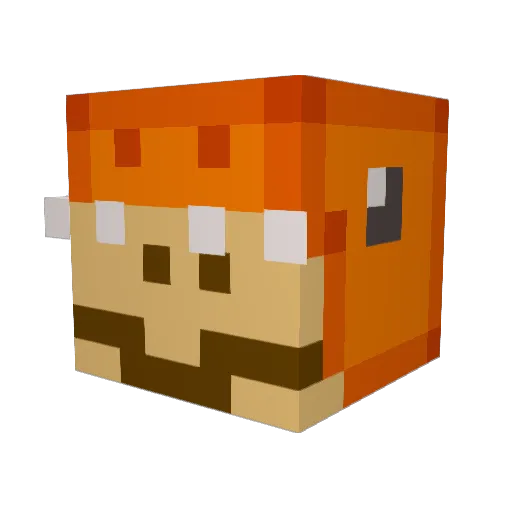 Engels174 Minecraft avatar head, 3D render