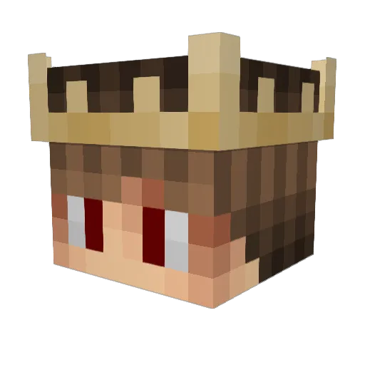 EngelsLi Minecraft avatar head, 3D render