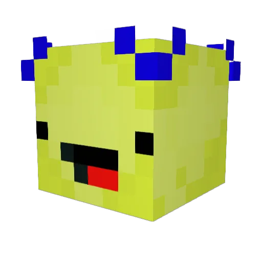 Enghavee Minecraft avatar head, 3D render