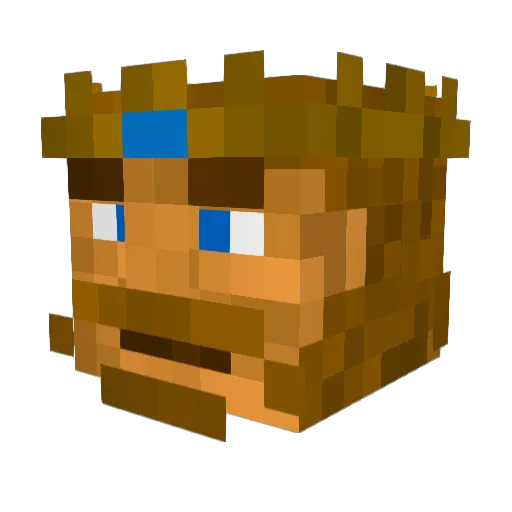 Engine47 Minecraft avatar head, 3D render