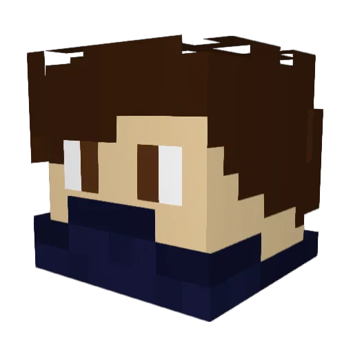 EngineFire Minecraft avatar head, 3D render