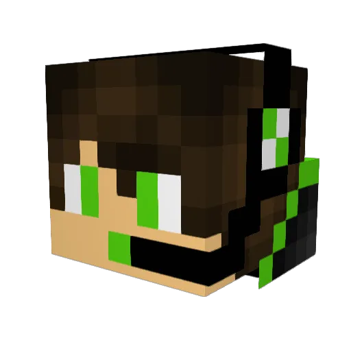 EngineSKY Minecraft avatar head, 3D render