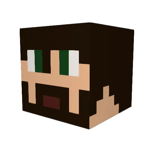 EngineerFacepalm Minecraft avatar head, 3D render