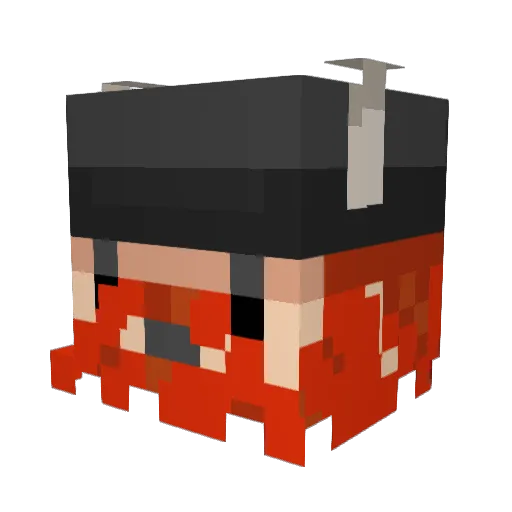 EngineerGreen Minecraft avatar head, 3D render