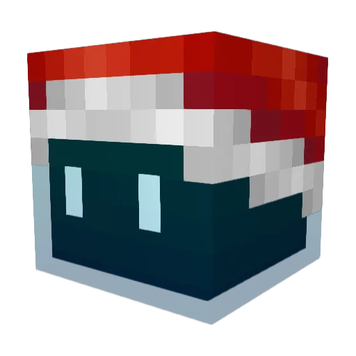 Engineral Minecraft avatar head, 3D render